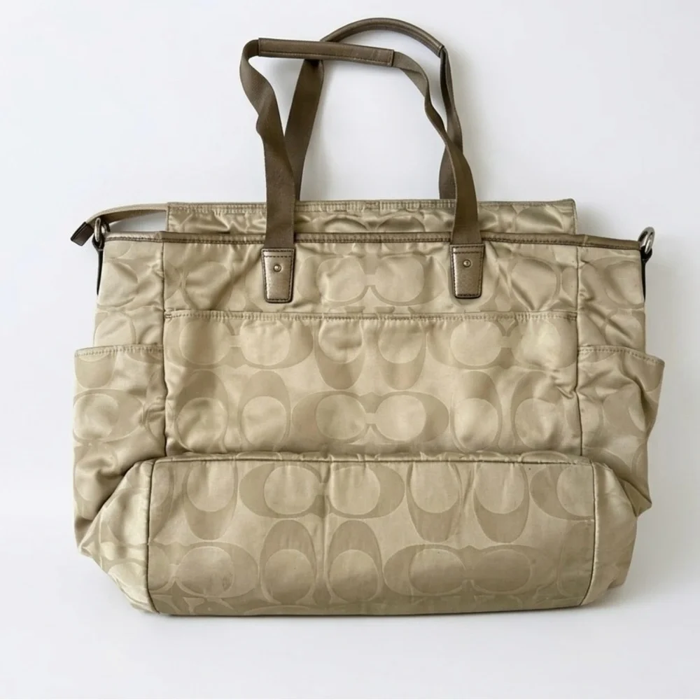 Coach Signature Nylon Baby Diaper Bag